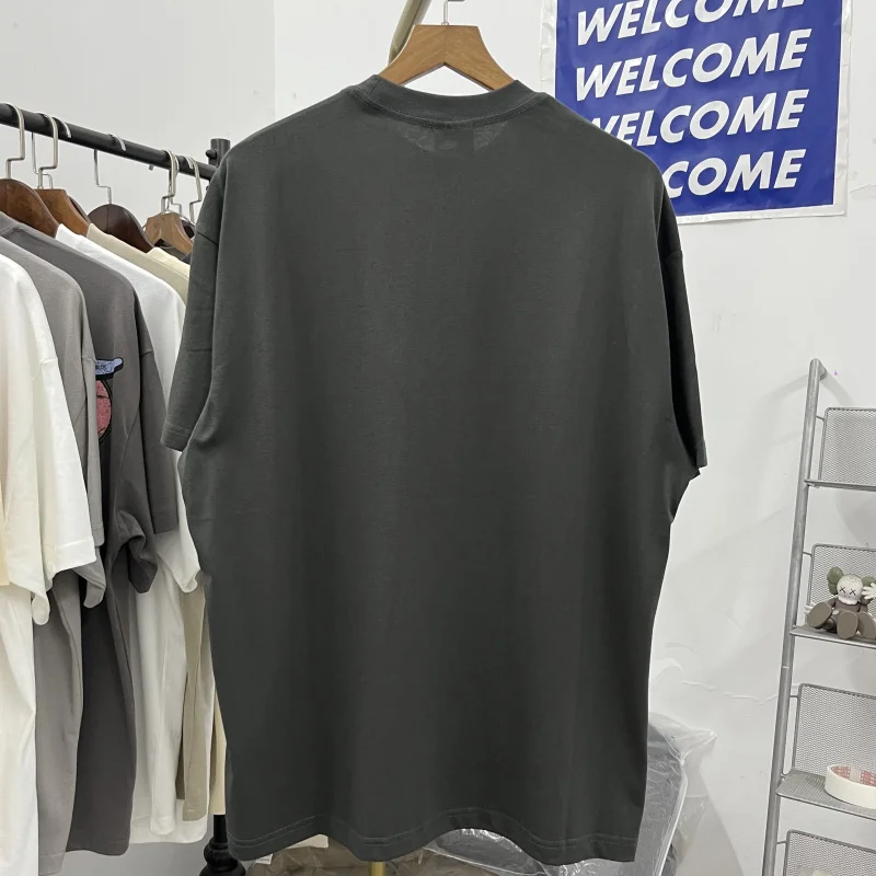 Gray White T Shirt Men Women Best Quality Cross Print Tee Tops