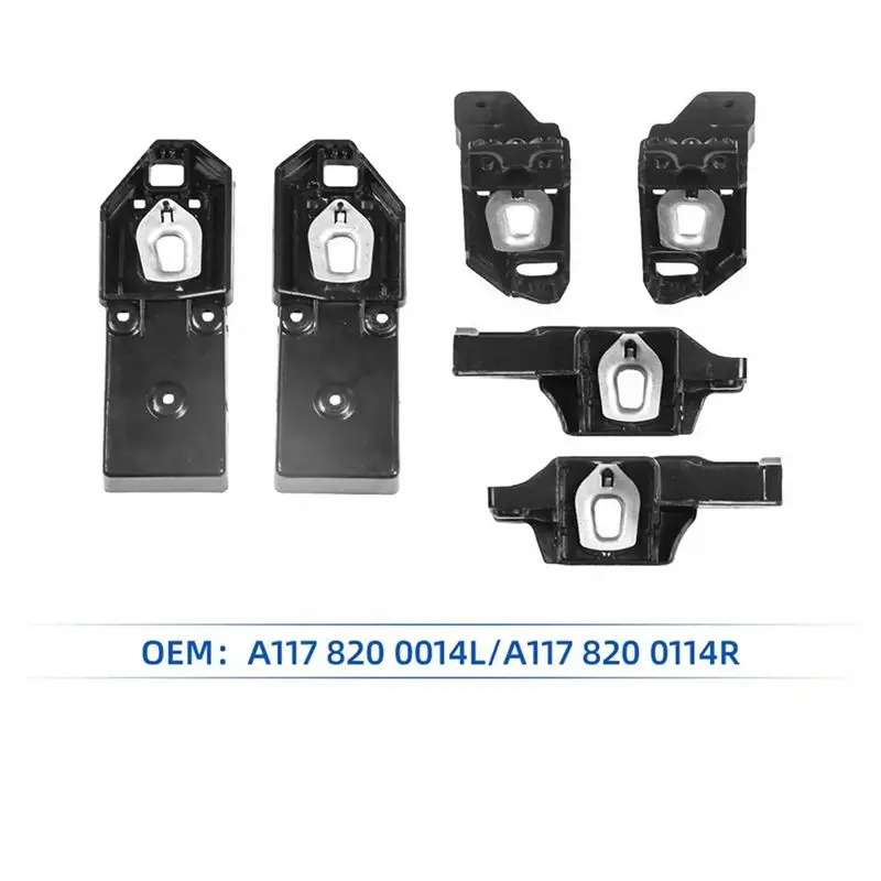 Reliable-2Pair Front Headlight Bracket Repair Mount Kits For CLA Class W117 2013-2016 A1178200014 A11782001114