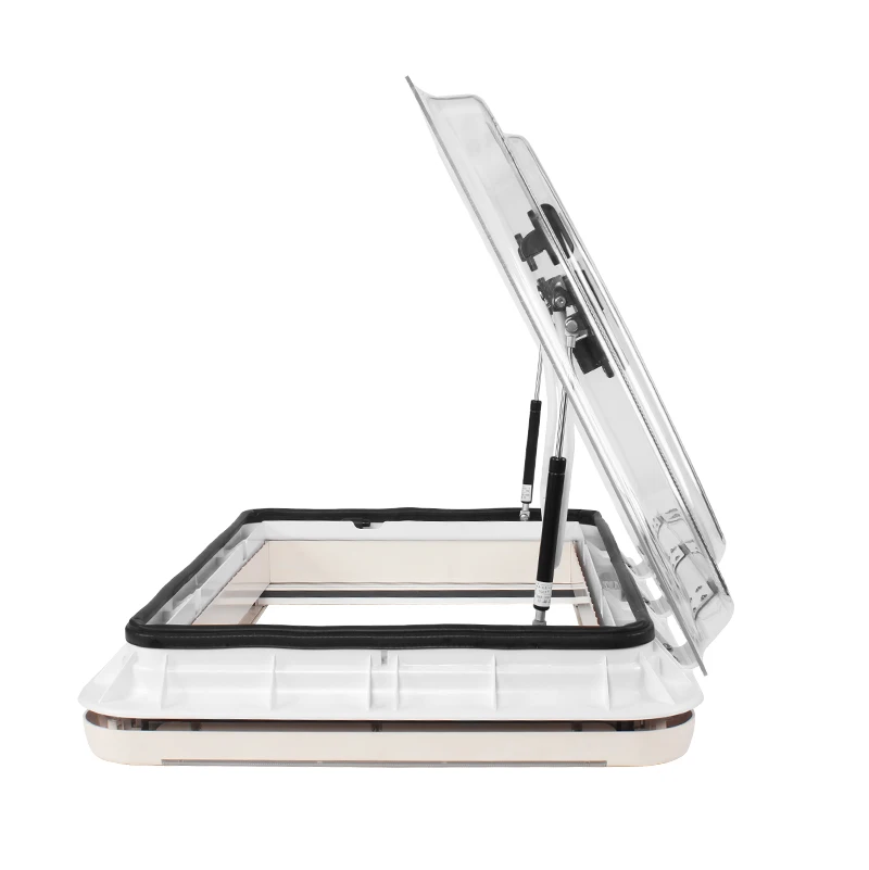 

High Quality RV Accessories 300*500mm Caravan Roof Skylight Window With LED Light Double Glazed Window