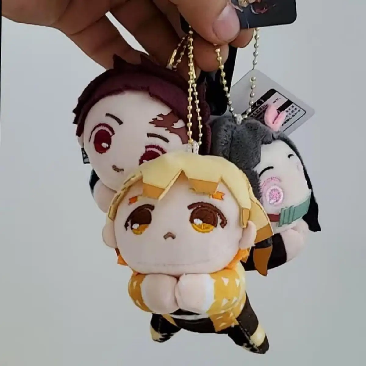 

Demon Slayer lie prone Series Anime Plush Keychain Cute Tanjirou Bag Pendant Kawaii Zenitsu Inosuke Accessories For BirthdayGift