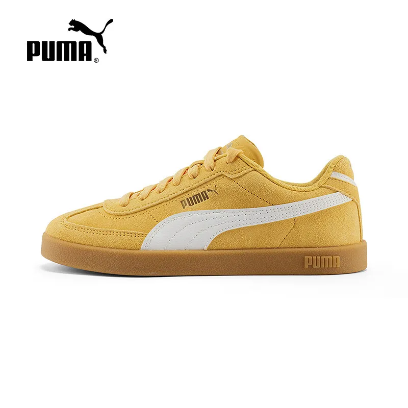 2026 Sport Puma Men Low Top Skate Shoes 409204 03 Yellow White Contrast Design T Toe Casual Sneakers With Rubber Outsole