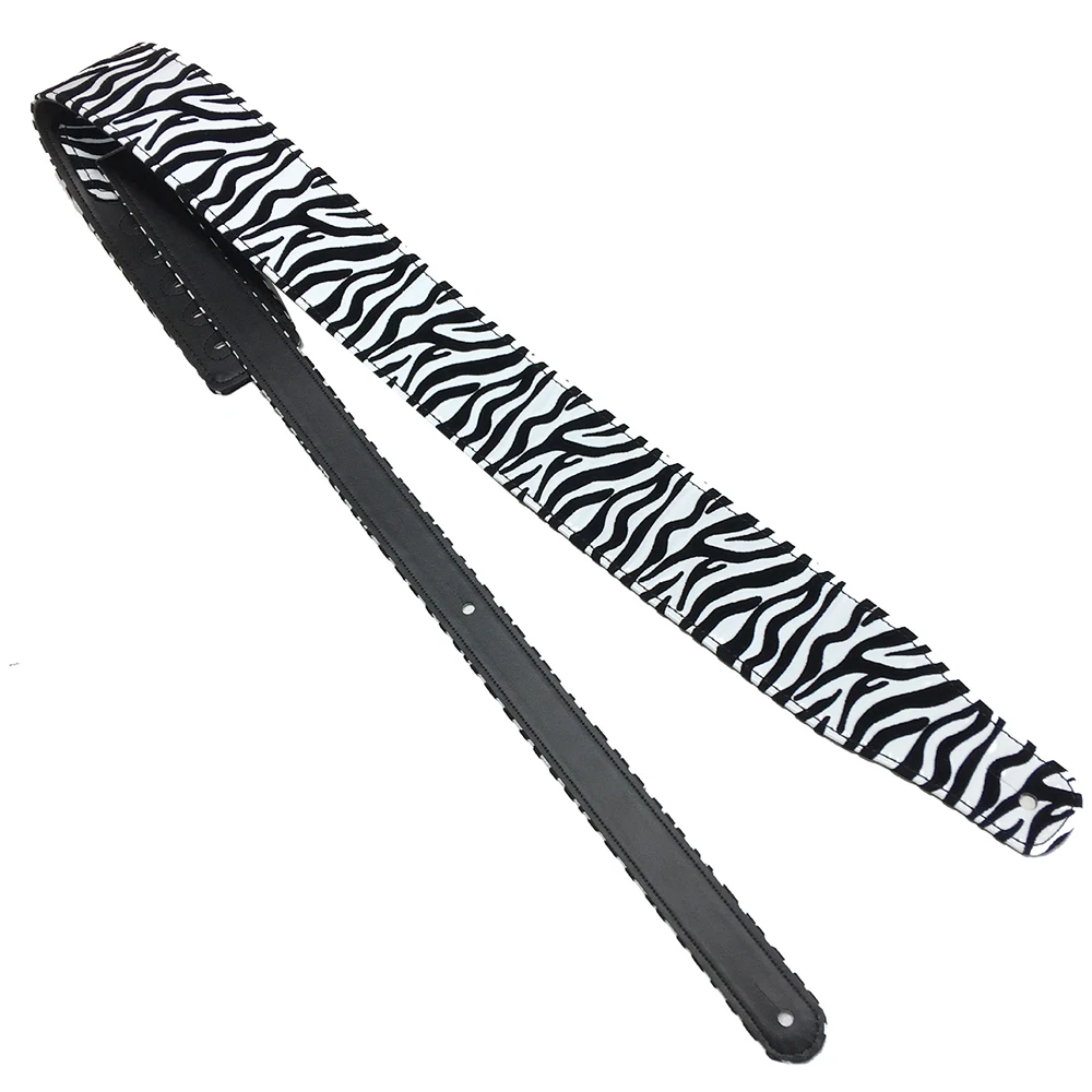 Zebra Pattern Guitar Strap Electric Guitar Acoustic Guitar Adjustable Strap Musical Instrument Accessories