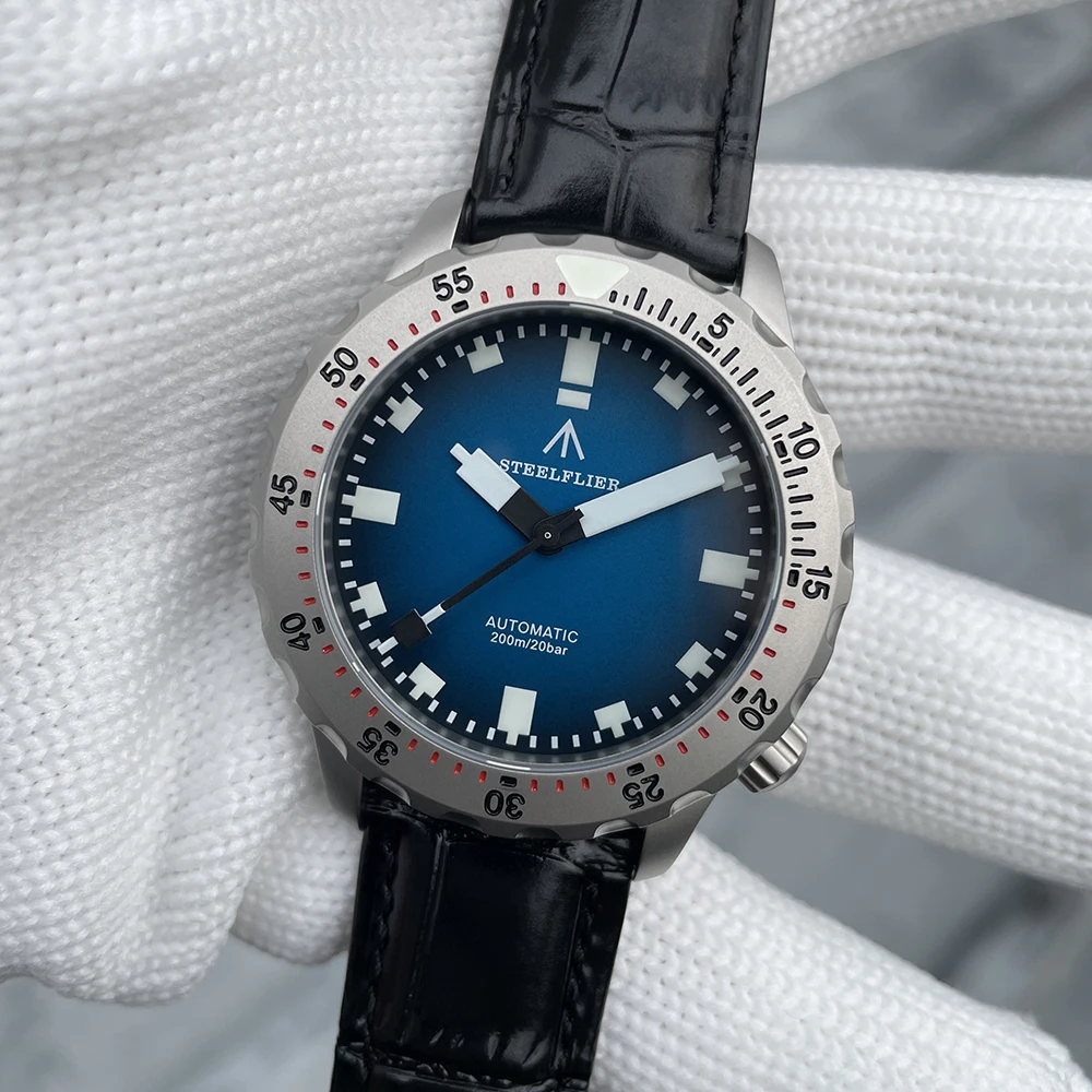 STEELFLIER SF755U Mechanische Armbanduhren Saphirglas NH35 Uhrwerk Super leuchtende 20Bar wasserdichte neue Ankunft Taucheruhr