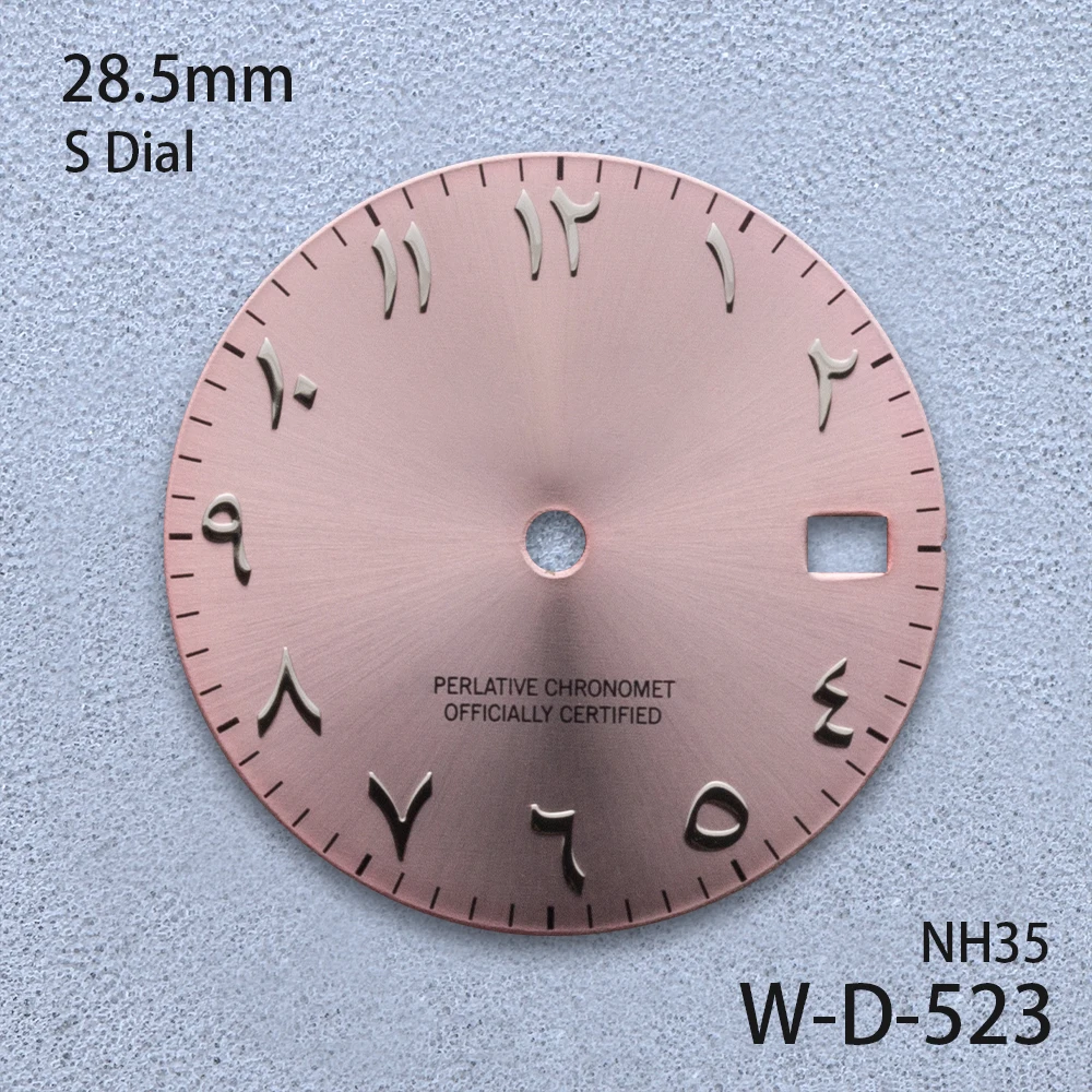 28,5 мм S логотип арабский циферблат подходит для NH35/NH36/4R/7S японский механизм высококачественные часы с циферблатом Sunray модифицированные аксессуары