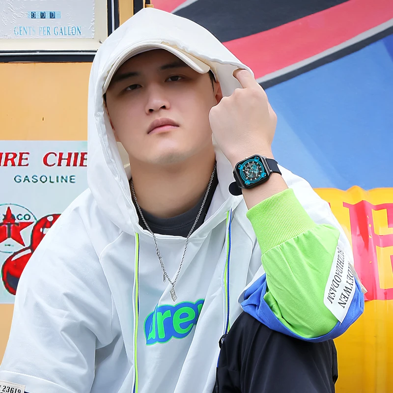 CASIMA Silicone Strap Sports Watches, Students Watches Couple Watches Quartz Movement, Waterproof, Model CS2153-1037