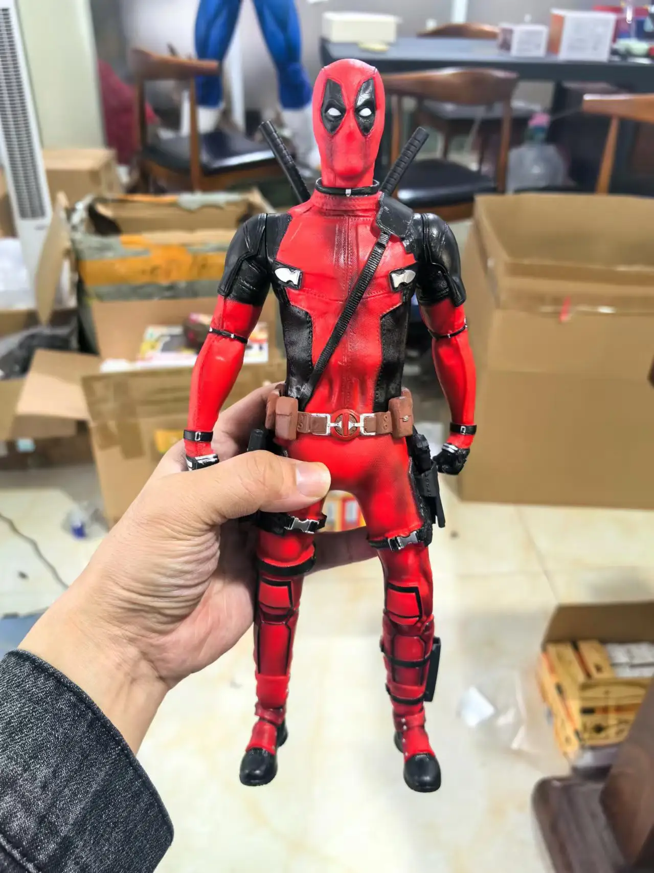 High Quality X-men Deadpool 30cm PVC Figure Collectible Model Toy  Hands Moveable