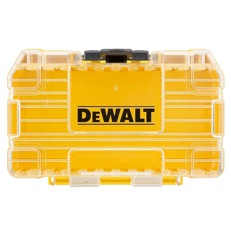 DEWALT Drill Bits Accessories Storage Case Screw Nut Drills Transparent Tool Box Small Medium Large Size High Hardness Tools Box