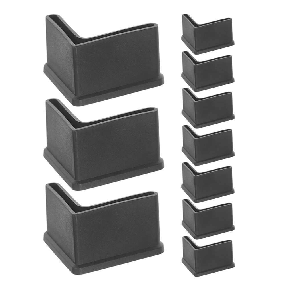 

10Pcs Furniture Leg Covers Non Slip Rubber Triangle Durable Bed Frame Feet Table Stool Floor Protection Caps Chair Feet Caps