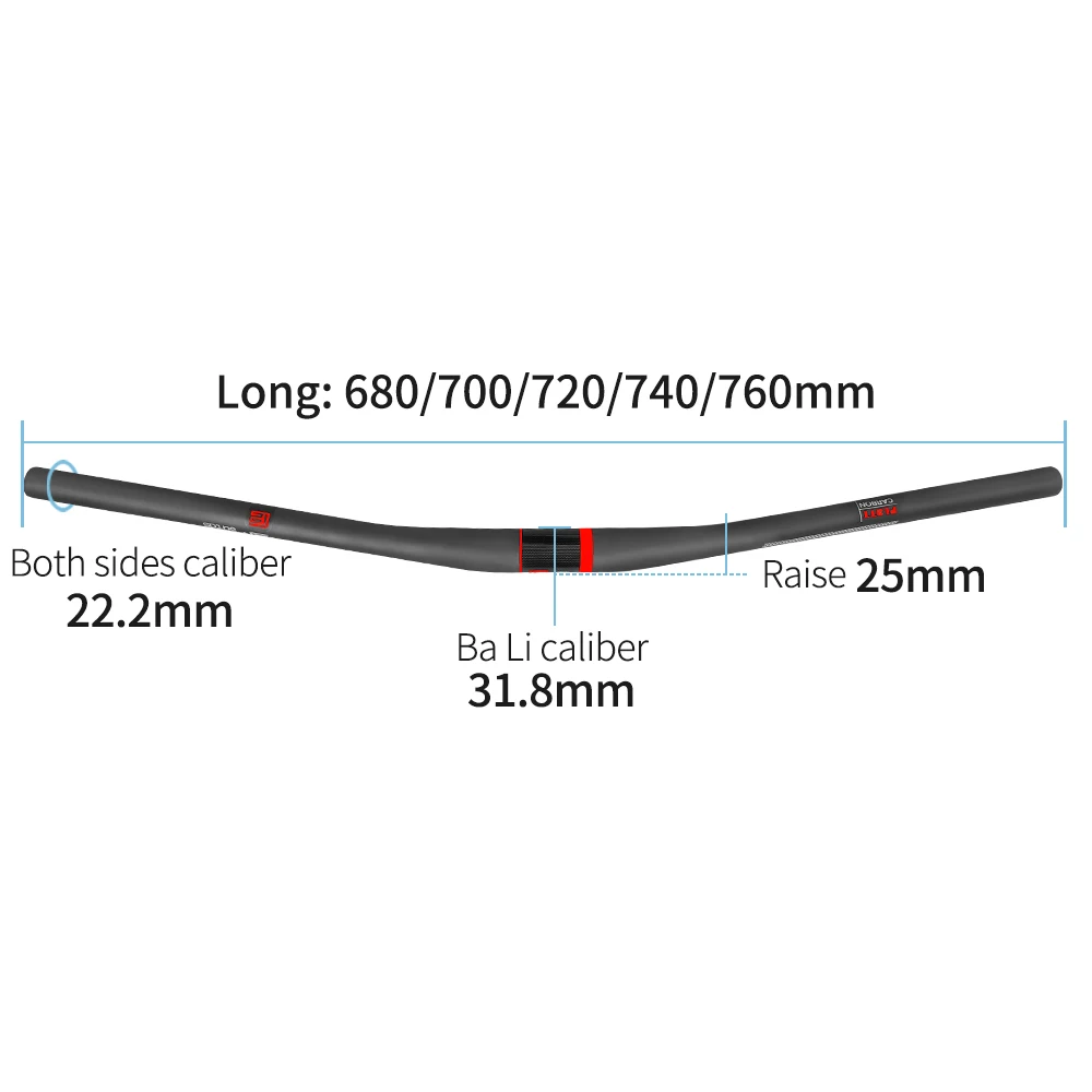 Black Knight-Flat MTB Bicycle Handlebar, Mountain Bike Bar, Bike Part, 31.8mm, 9 Degrees Backsweep 5 mm Landing, Backsweep