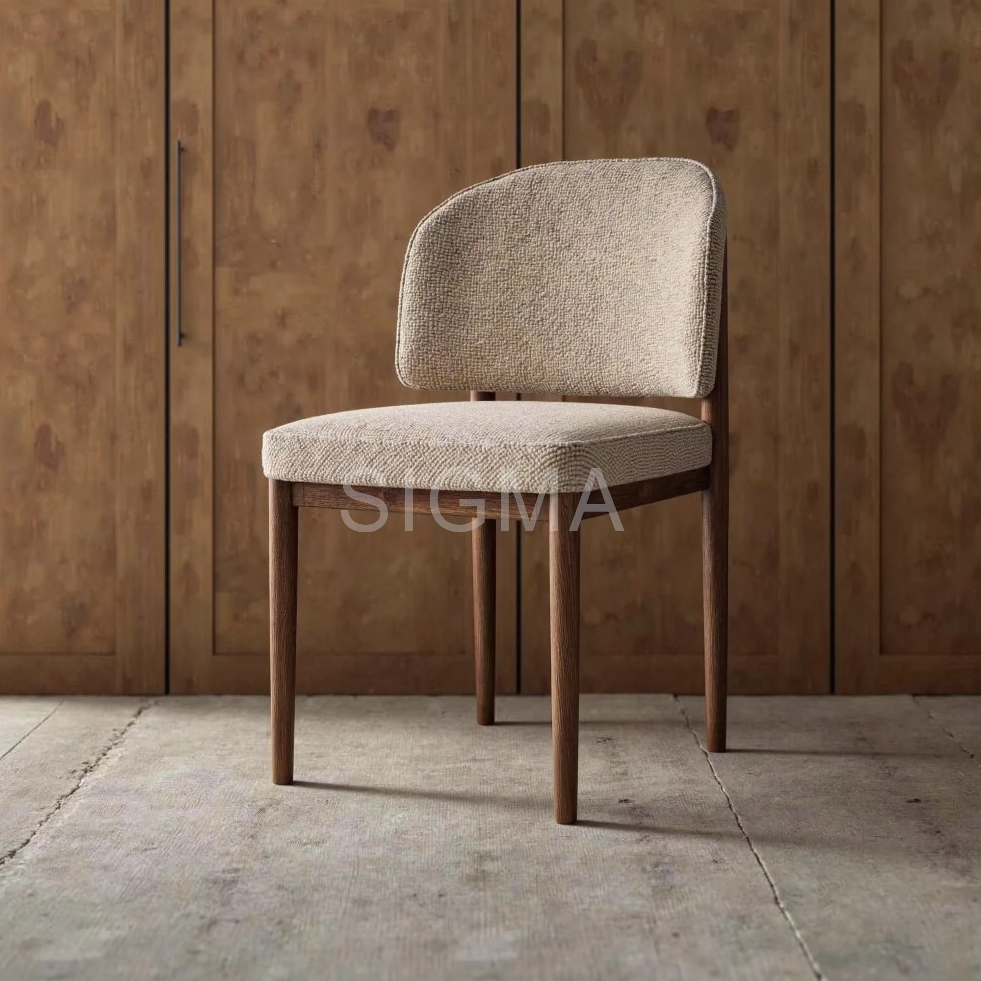 Sigma Design Modern Luxury Convertible Dining Chairs Sectional Indoor Fabric Dining Room Furniture for Apartment Mall