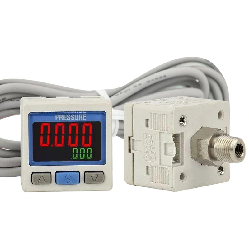 Sensor de Presión Neumático con Pantalla Digital Tipo SMC ZSE30A ISE30A, Vacuómetro ZSE30AF-01-A-L ZSE30A-01-P-L