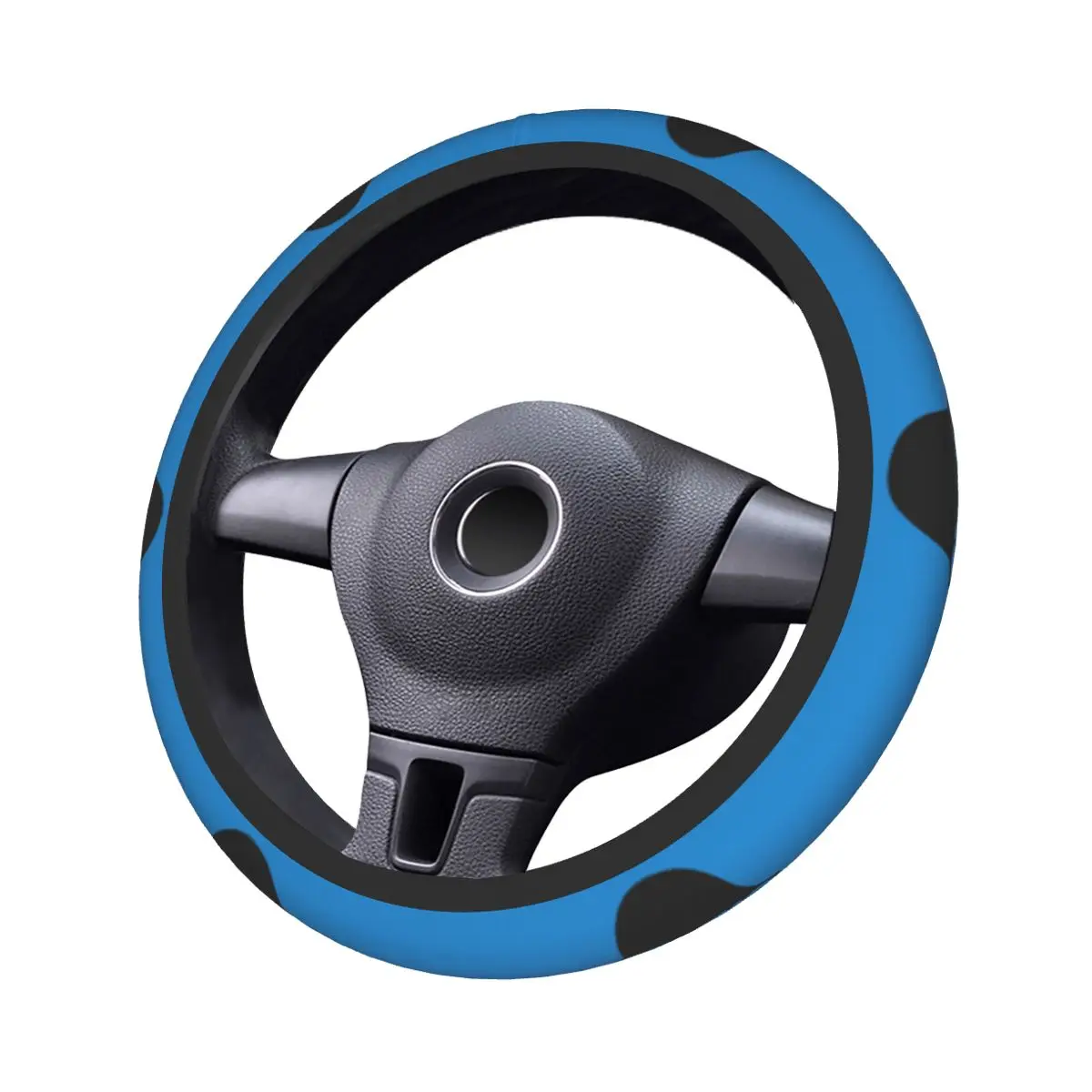 Anime Cookie Monster Cute Car Steering Wheel Cover 37-38 Non-slip Auto Steering Wheel Protector Steering-Wheel Accessories