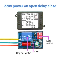 AC 220V Time Delay Relay Cycle Timer Control Switch Adjustable Timing Relay Time Delay Switch Timing Relays