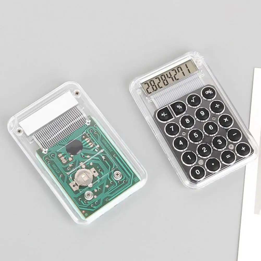 Student Calculator Travel-friendly Mini Portable Calculator with Lcd Display Big Buttons Battery Powered 8 Digit for Easy