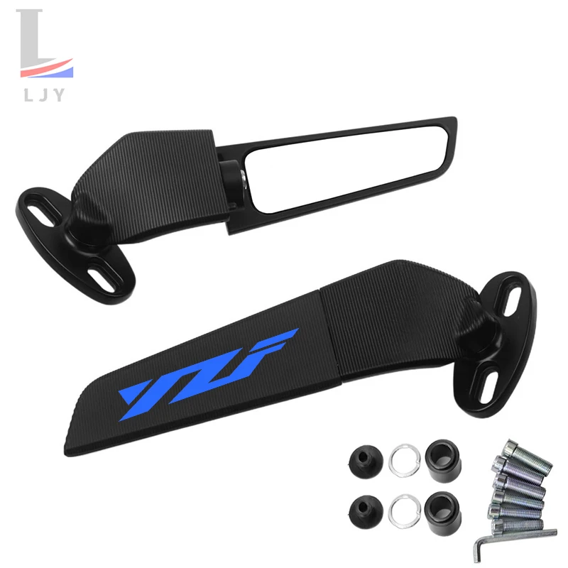 Motorcycle Mirrors Stealth Winglets Mirror Caps  For YAMAHA YZF R125 YZFR125 MT-125 MT 125 MT-125 R6 Accessories