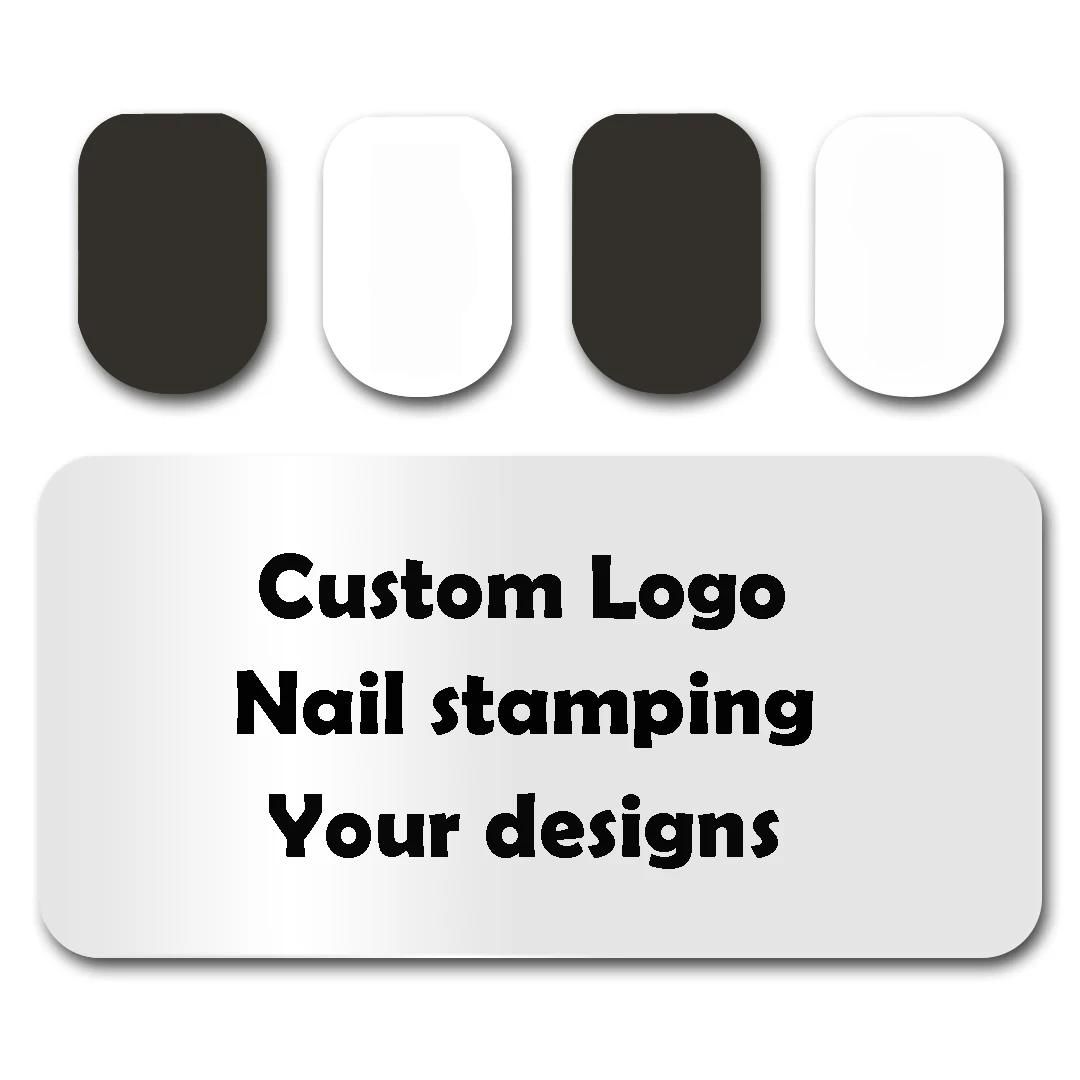 

MouTeen Bulk Customized Nail Stamp Plates Personalized Custom Design Metal Nail Stencil Professional Salon Supplies Custom Made