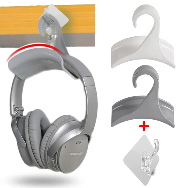 Universele Hoofdtelefoon Houder Hanger Sticker Muur Gemonteerde Headset Beugel Haken Gaming Oortelefoon Handtas Rek Stropdas Opslag