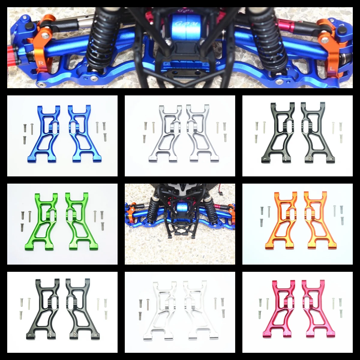 

GPM Front Lower Suspension Arm For LOSI 1/10 Rock Rey Hammer Rey U4 Rock Racer