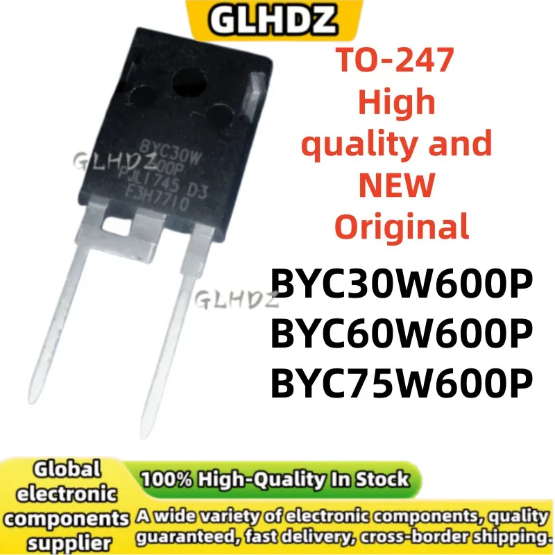 5PCS-10PCS New Original BYC30W600P BYC60W600P BYC75W600P TO-247-2 In the warehouse
