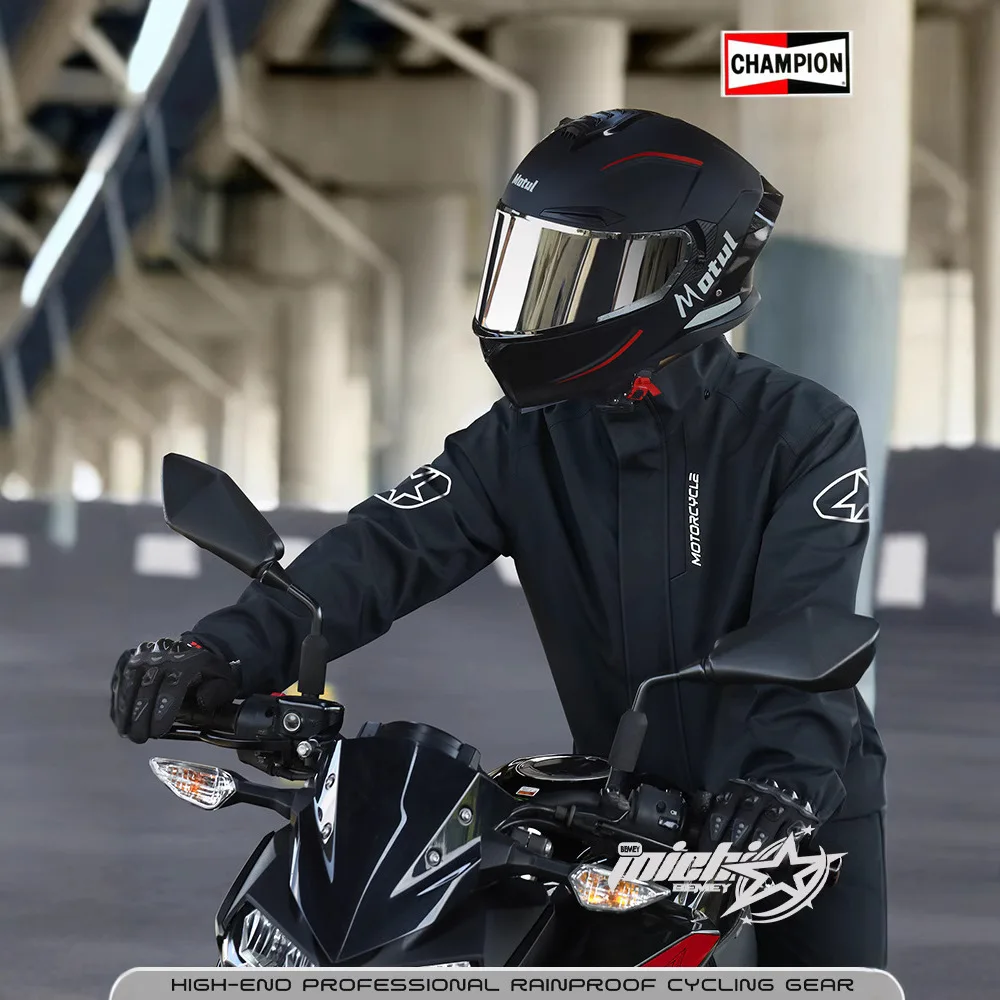Raincoat and Rainpants Suit Split Full Body Rainstorm Motorcycle Raincoat Motorcycle Reflective Riding Raincoat