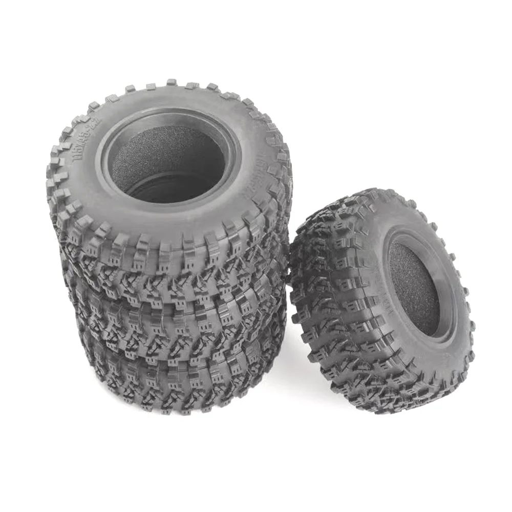

T89C 4PCS 115MM 2.2 Rubber Big Tires Wheel Tyres for 1/10 RC Crawler Car Axial Wraith SCX10 Capra TRX4 TRX6 D90