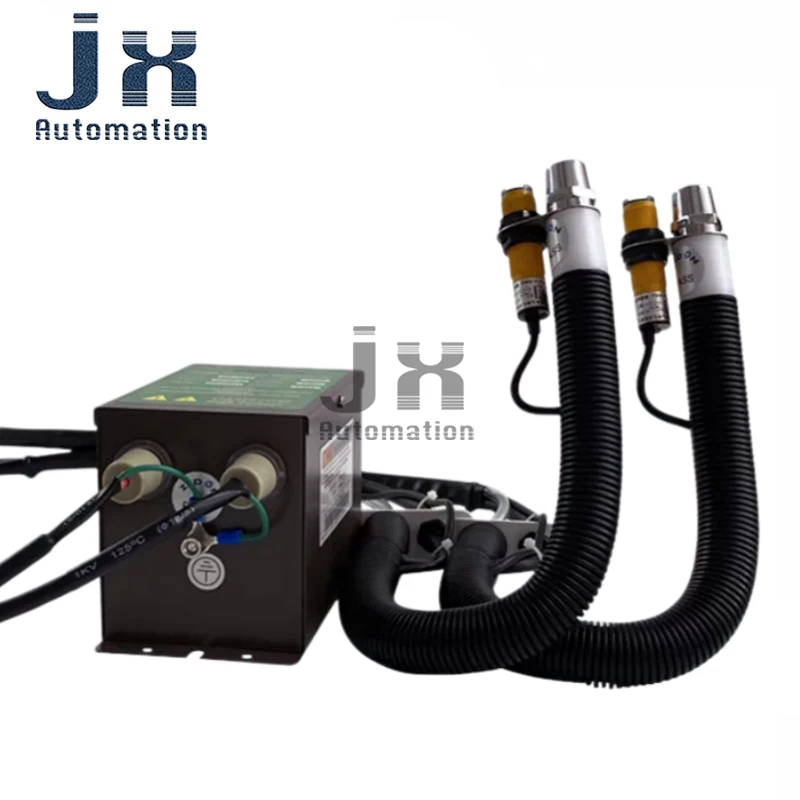 ST-203C Auto Induction Ion Air Snake Anti Static Ionizing Air Nozzle with ZST-401A Power Supply Static Eliminator