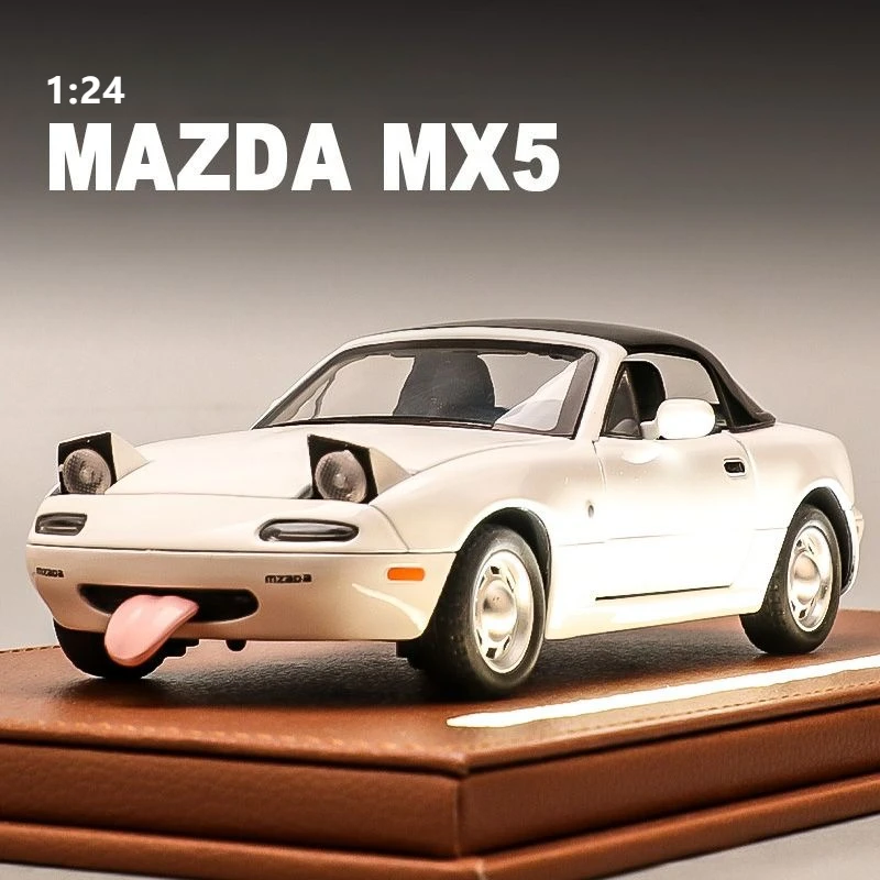 

1:24 Mazda MX-5 High Simulation Diecast Metal Alloy Model car Sound Light Collection Kids Toy Gifts