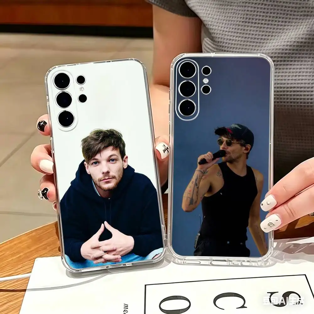 Singer L-Louis T-Tomlinson Clear Hard Phone Case For Samsung S25,24,23,22,21,10,9,Ultra,Plus,Lite Transparent Cover