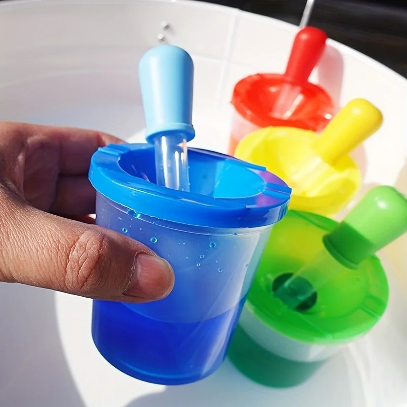 Kids Water Sensory Play Set, PP Material Pigment Dropper, Science Experiment Game, Fine Motor Skills Development