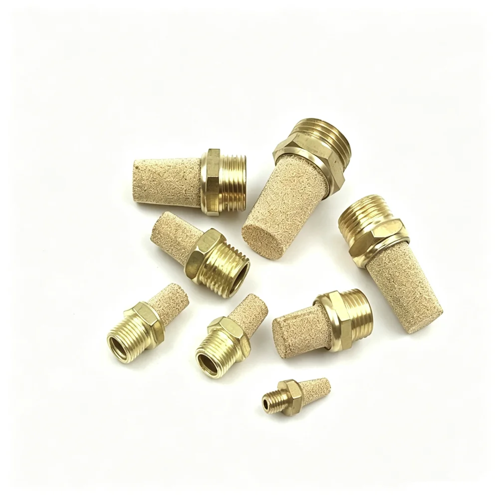 50 X 1/4' Thread Sintered Pneumatic Air Exhaust Muffler for Industrial Use
