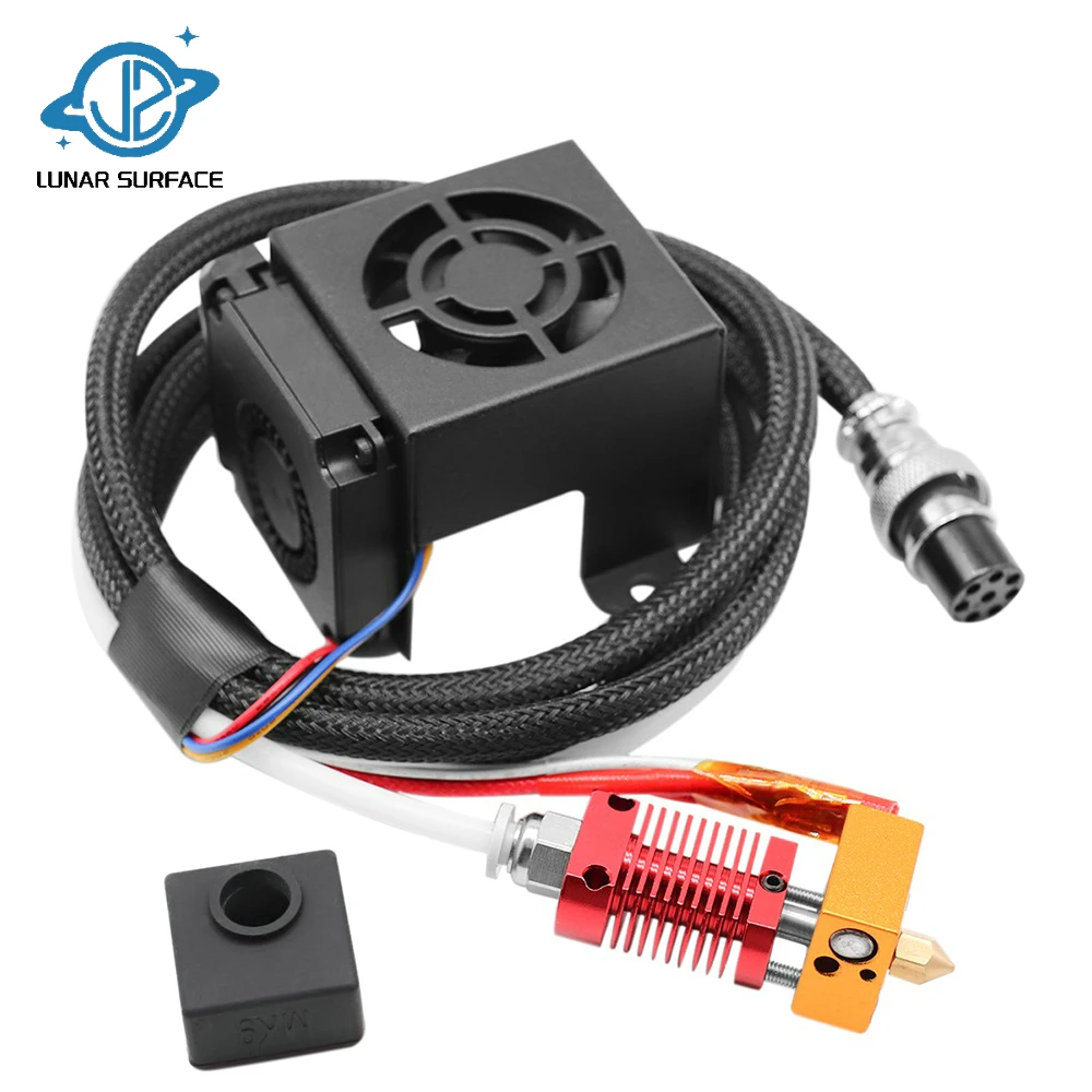 

LS-3D Printer Parts CR-10/Ender 3 Extruder HotEnd Kit HotEnd Complete Kit With Fan For CR-10/Ender 3 3D Printer Extruder Kit