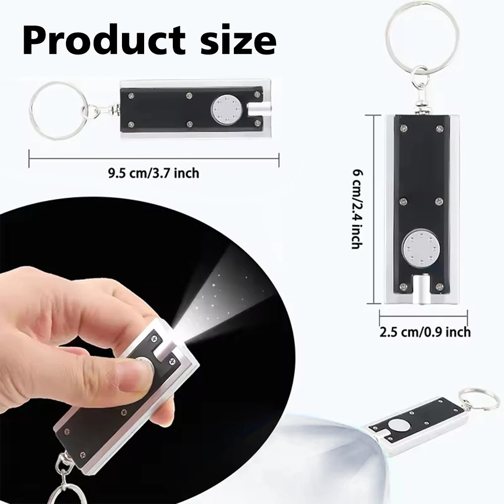 Mini LED Working Light Portable Pocket Flashlight Outdoor Camping Keychain Light  Emegency Light Camping Light Accessories