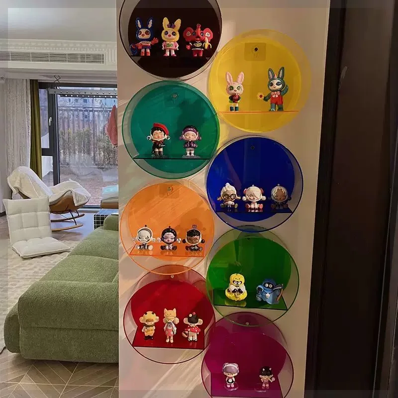 

Acrylic is suitable for blind box display stand, porch wall hanging storage, small ornaments, building blocks, transparent displ