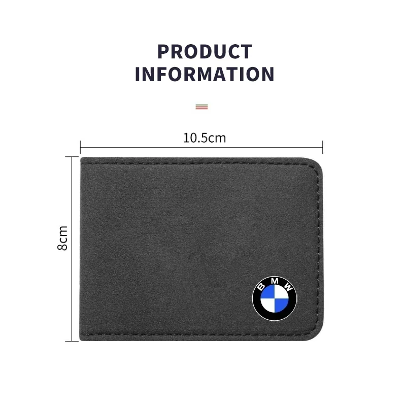 Suede Anti-Fur Car Driver License Cover Card Case For BMW M Performance E36 E60 E90 X2 X1 X3 X5 E46 E39 E70 M3 M5 M6 Accessories