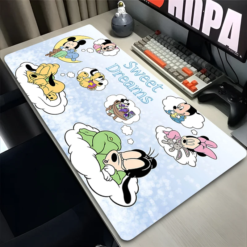 Mouse Pad Computer Gaming Accessories Kawaii Mousepad Rubber Cute Extended Desk Mat Laptop Gamer Keyboard Pad HD M-mickey Mouse
