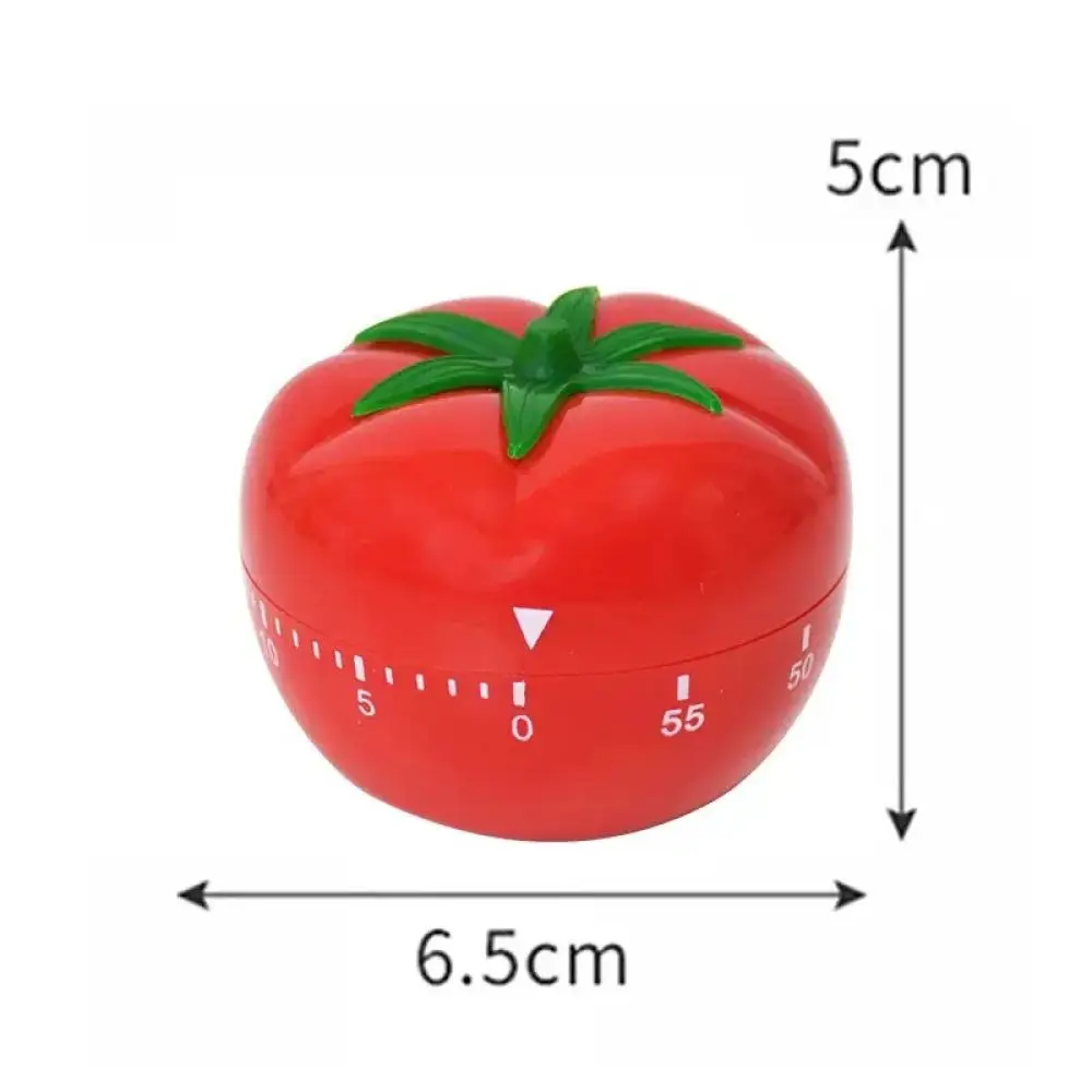 Tomato Shape Kitchen Timer Mechanical Reminder Fruit Decor Cooking Tool Baking Gadget Clock Helper For Home Use