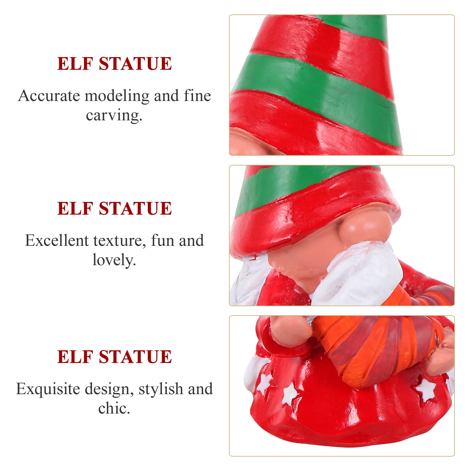 

KONTONTY Adorable Christmas LED Lighted Statue Sculpture with Gift Design