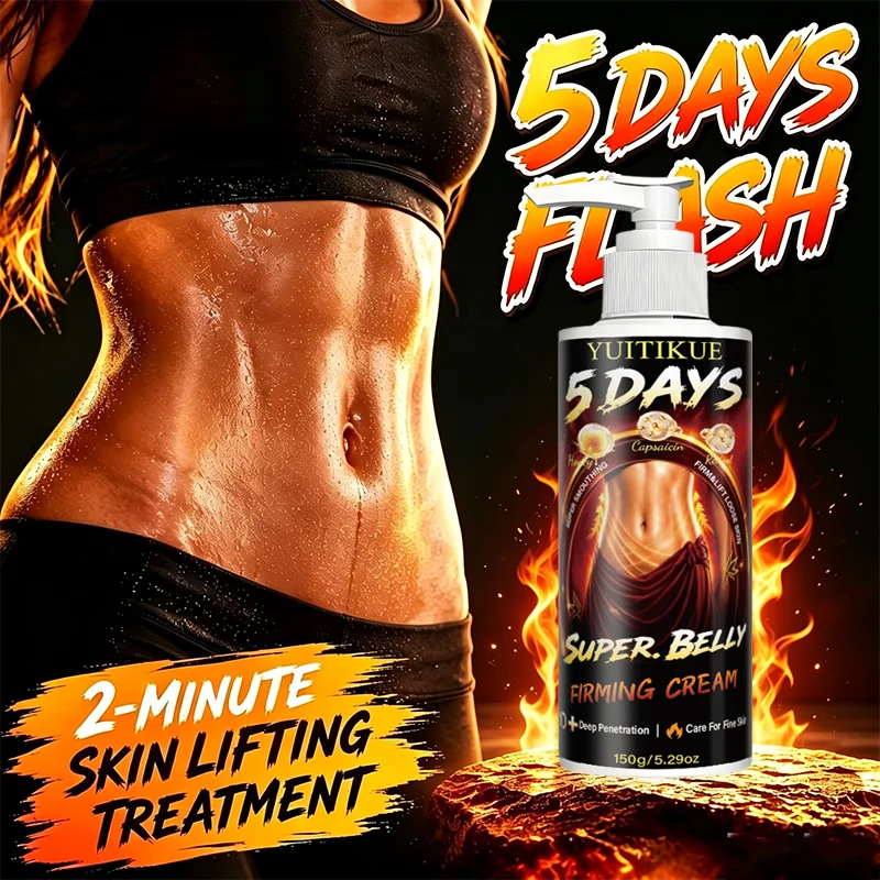 5 Days Super Belly Firming Cream 150g Deep Penetrating Tighten Abdomen Skin Moisturizing Improve Saggy Waist Body Care