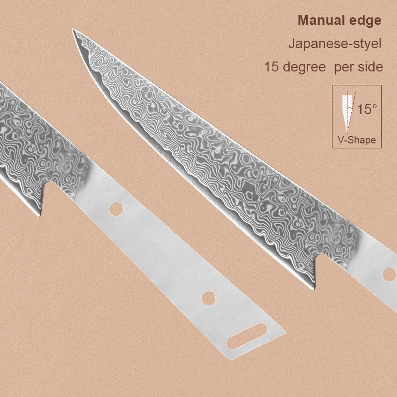 Japanese Hand Forged Chef Knives Blank Blade DIY Damascus Steel VG10 Kitchen Knife Blade DIY Making Handmade Knife view 6