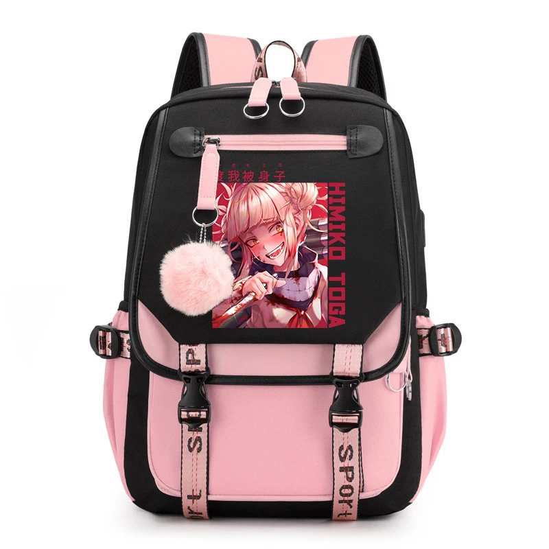 New Anime Himiko Toga Backpack Kids Boy Girl School Bag Cute Bag Women Men Travel Bag Laptop Bag Daily Bag