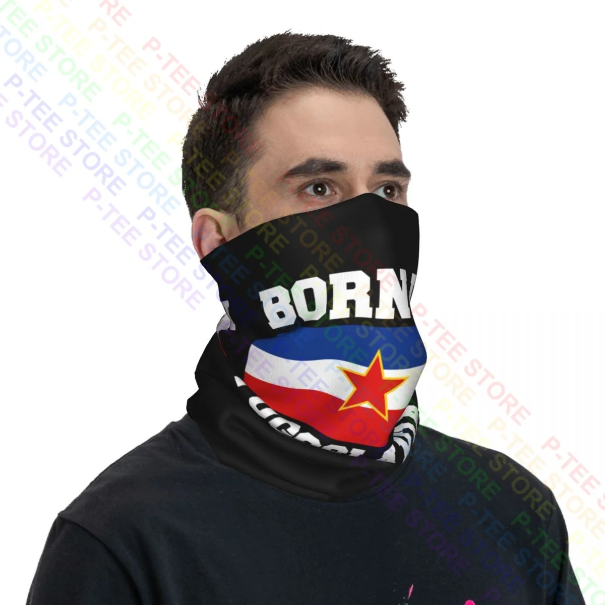 Nacido en Hungría Jugoslavija yugonostálgico hecho en bandera cuello polaina Bandana bufanda máscara facial pesca