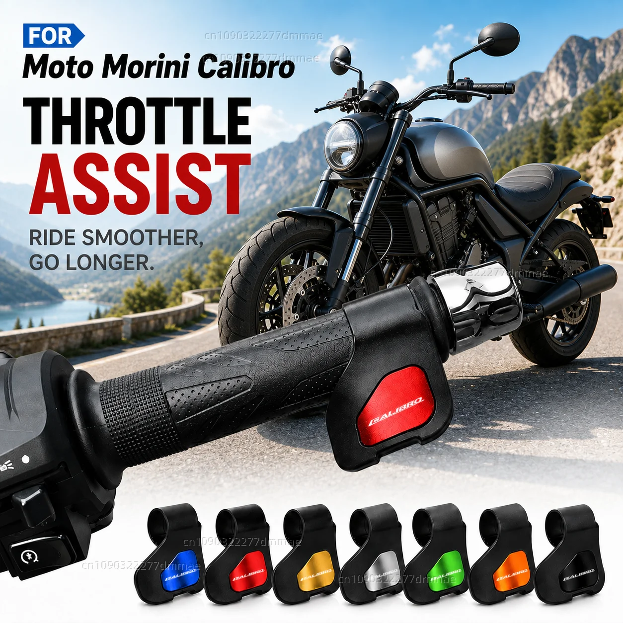 

FOR Moto Morini Calibro 2024-2026 Motorcycle Throttle Assistant Clip Labor Saver Acceleration Labor-saving Auxiliary Handle Grip