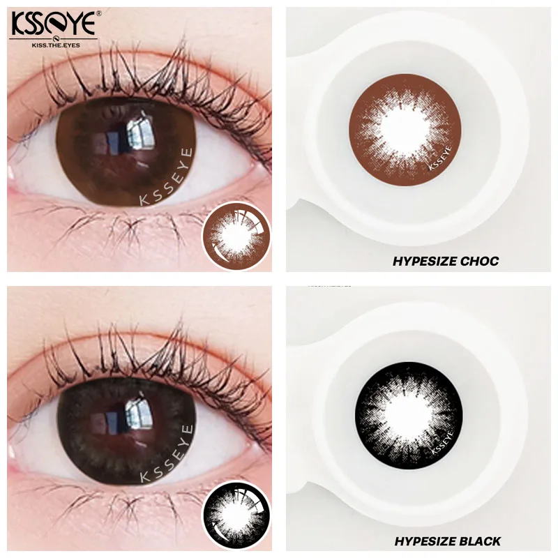 Ksseye Hypesize Lenti A Contatto A Colori Lenti Multicolori Annuali Per Occhi Contatti A Occhio Grigio Con Lenti A Colori Colore Occhi