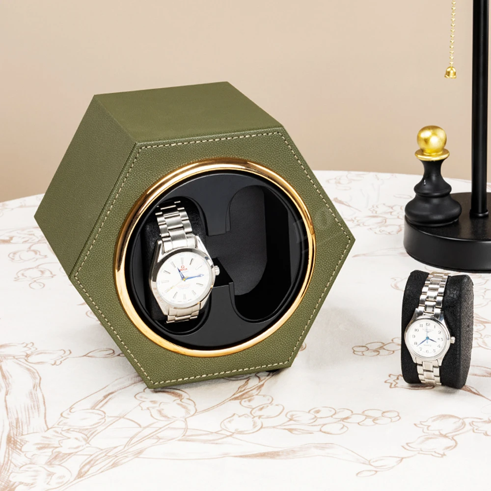 صندوق ملفاف ساعة بمحرك واحد صغير من النوع C جديد مع أوضاع دوران قابلة للتعديل لعرض متصل لملفاف الساعة الأوتوماتيكي