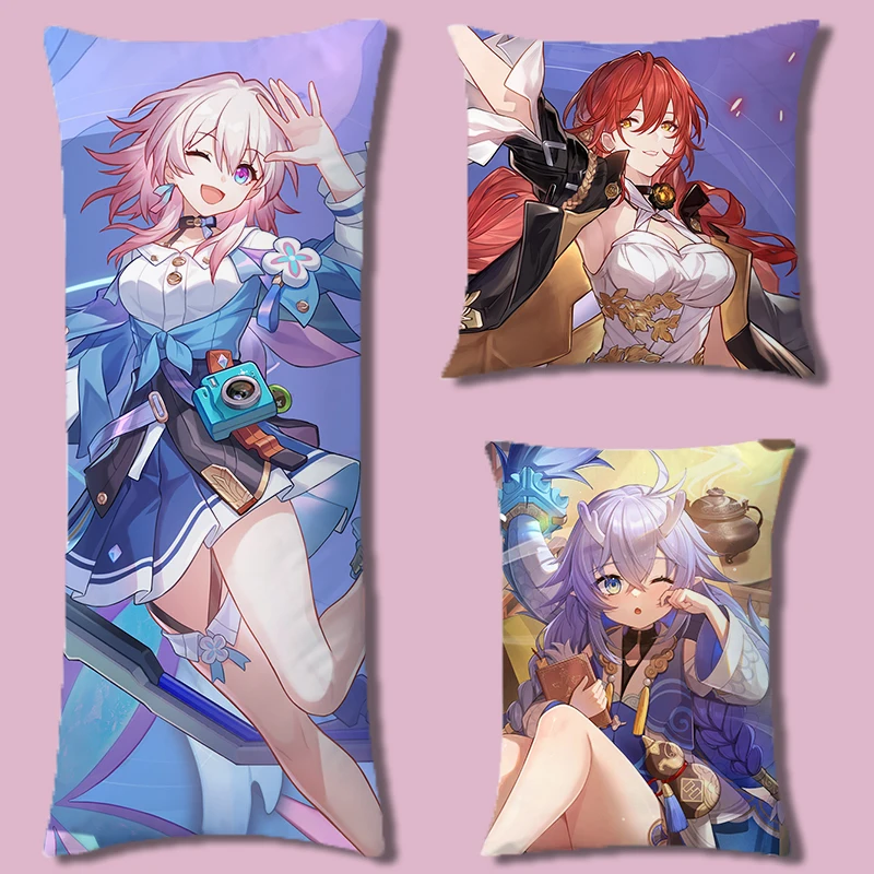 

Anime Honkai Dan Heng March 7th Sexy Dakimakura Hugging Body Pillow Case Otaku Male Pillow Cushion Cover Bedding Gifts HY