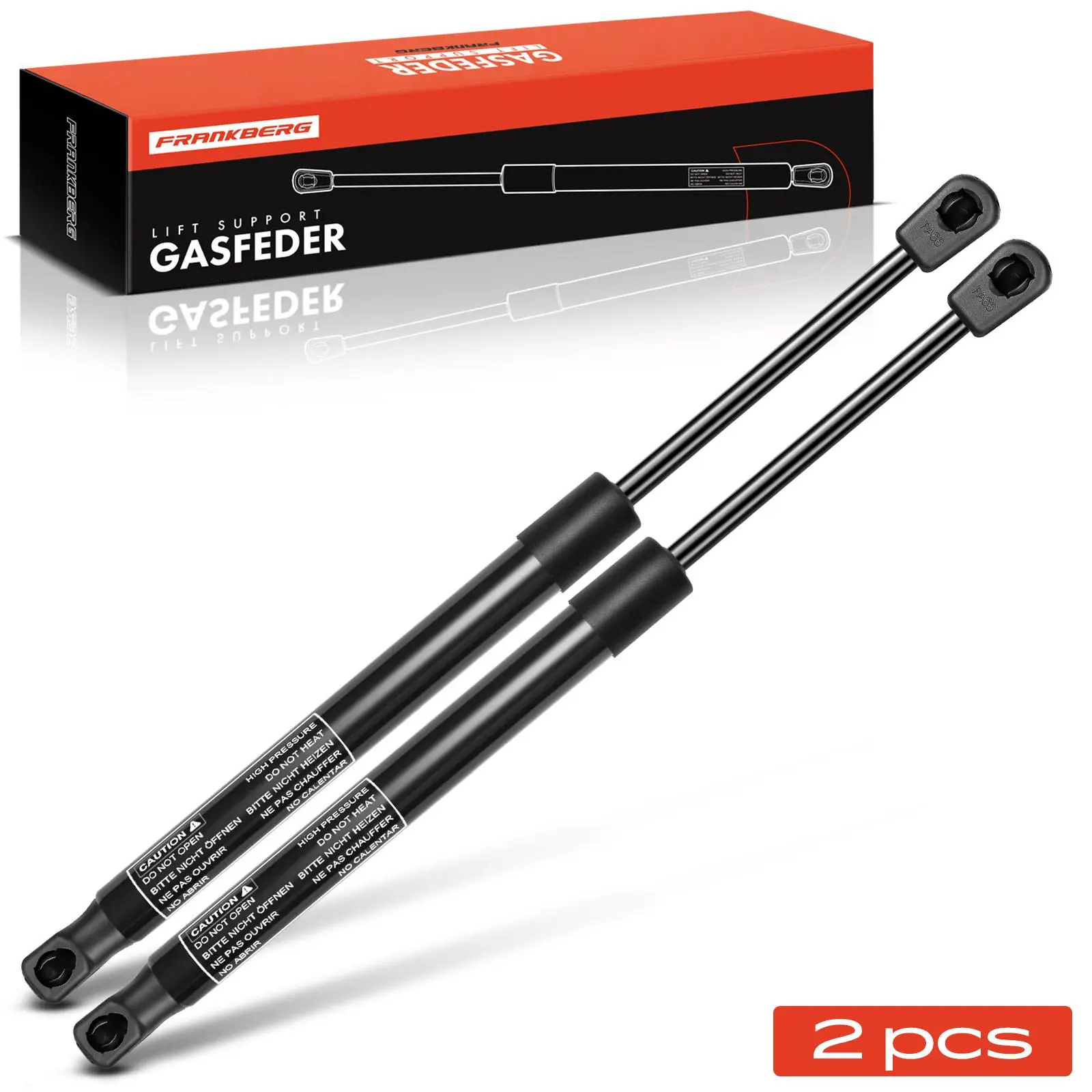 Frankberg 2x Gasveer Demper Achterklep voor VW Polo 6R 6C Hatchback 6R6827550A 6R6827550C 6R6827550A 6R6827550C