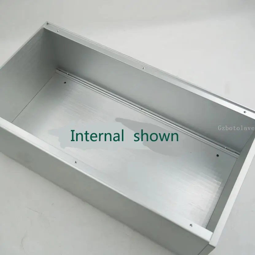 All aluminum power amplifier split  power filter DIY chassis  lithium battery install preamplifier housing W200*H120*D380mm