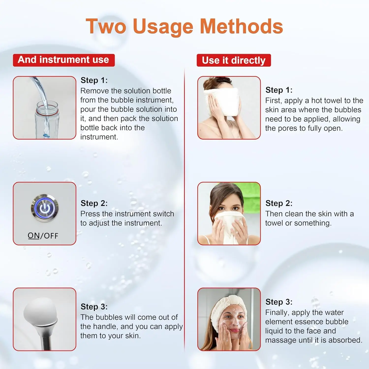 محلول آلة فقاعات الأكسجين السحري 400 مل سائل أصلي لإزالة الرؤوس السوداء والتحكم في الزيت وتنظيف العث وإنشاء بشرة مشرقة