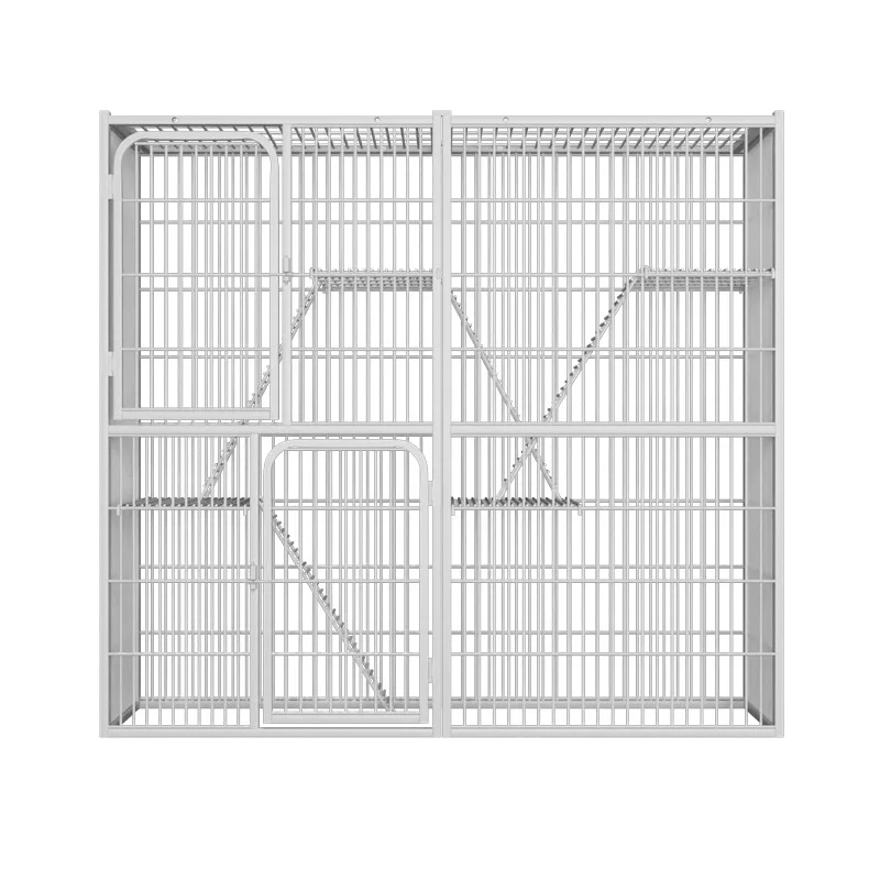 

Cage Detachable Pet Dog Cat Cage House Cat Cage Cat Villa Indoor Outdoor Luxury Comfortable Metal Assembling Iron Net