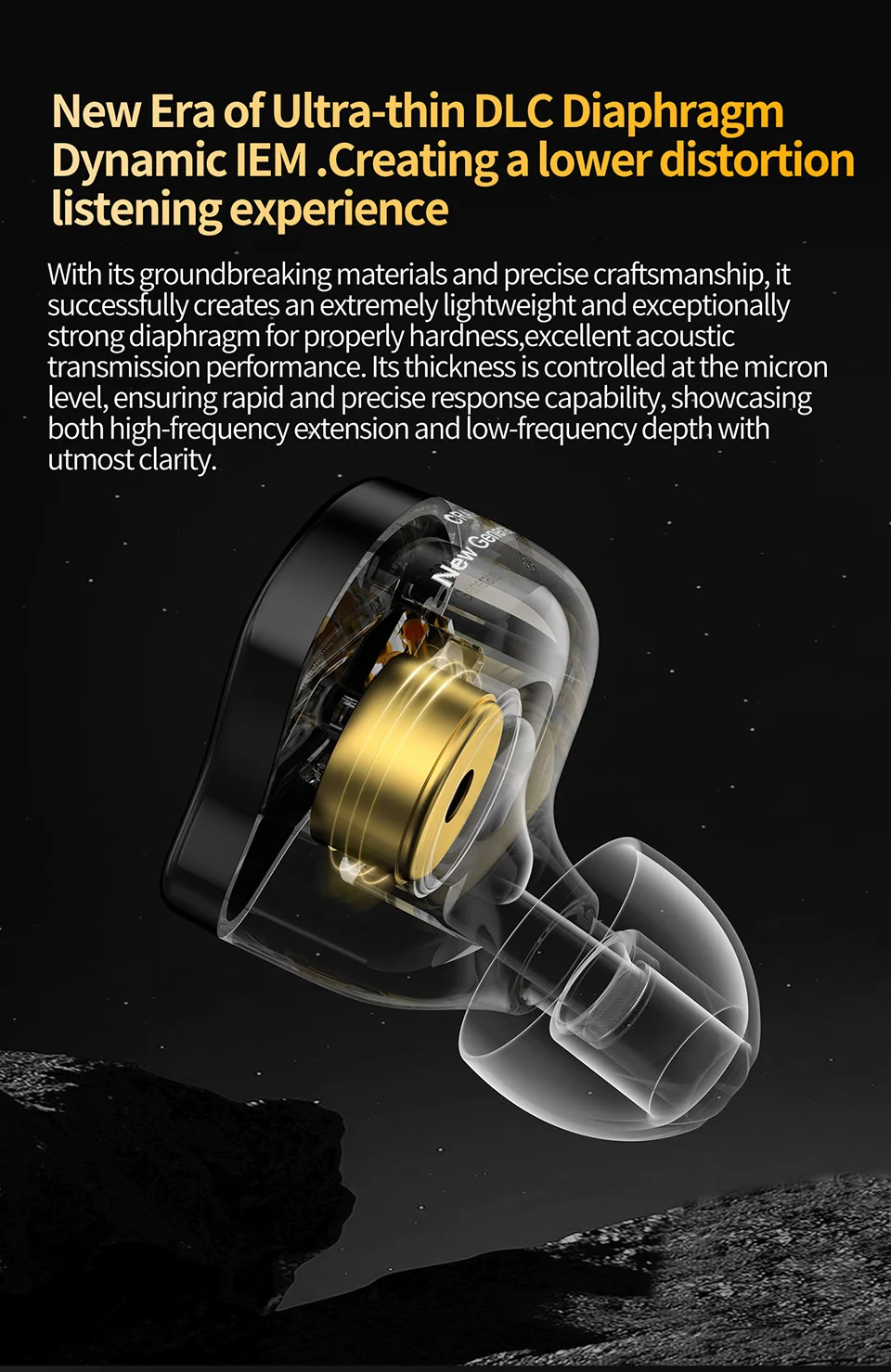 CCA CRA PRO kabelgebundene dynamische Kopfhörer, dynamische In-Ear-Kopfhörer, Sportmusik, Spiele, Subwoofer-Kopfhörer – Detail 3